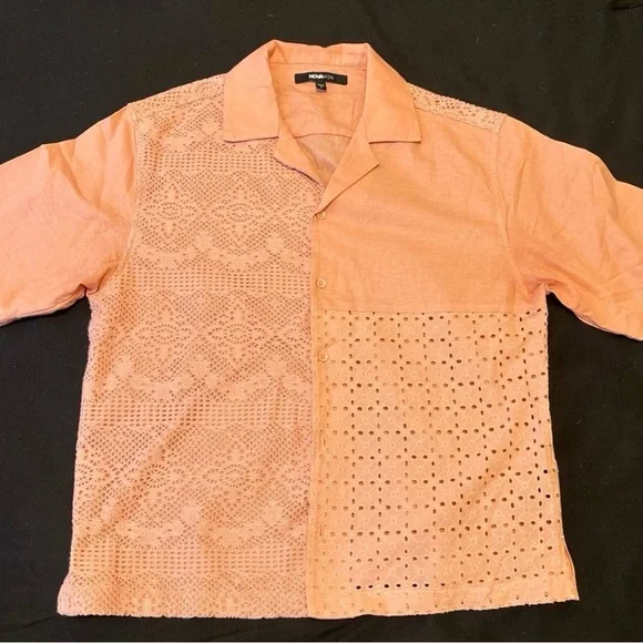 Men’s Fashion Nova 2 Piece Short Outfit (Pink Color) Size Small - Picture 2 of 5